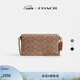 蔻馳（COACH）女士經(jīng)典標志MILA通勤斜挎包單肩包老花復古鏈條女包 B4/棕黃色 焦糖色