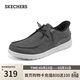 斯凱奇（Skechers）閃穿鞋男鞋春季休閑鞋一腳蹬商務(wù)板鞋軟底豆豆鞋帆布鞋210959