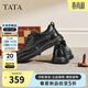 他她（TATA）英倫商務(wù)休閑皮鞋男士軟底舒適父親鞋 黑色CM5 40