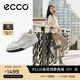 愛(ài)步（ECCO）厚底板鞋女 復古街頭德訓休閑鞋 街頭球鞋272833 灰白色/白色38