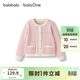 巴拉巴拉balaOne童裝兒童開(kāi)衫女童2025秋毛衣小香風(fēng)甜美毛衫208325103001