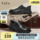 他她（TATA）舒適百搭休閑商務(wù)皮鞋婚鞋德比品質(zhì)男鞋 黑色 39