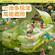 西哈泳士?jì)和錃庥斡境赜H子家用室外大人游泳池小孩戶(hù)外大型可折疊水池 2.6米3層 【基礎套餐】 有線(xiàn)