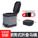 戶(hù)外車(chē)載多功能便攜式移動(dòng)折疊廁所防臭坐便器野營(yíng)露營(yíng)應急馬桶 灰色+固化劑+垃圾袋+收納袋