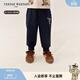 Teenie Weenie Kids小熊童裝男女寶寶彈力刺繡仿牛仔褲 藏青色 120 cm