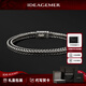 IDEAGEMER 925純銀馬鞭鏈復古手鏈男士潮歐美風(fēng)痞帥高級感生日禮物送男友 【純銀款】馬鞭鏈手鏈20CM