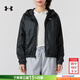 安德瑪（Under Armour）女裝 26春季新款運動(dòng)上衣潮流連帽夾克戶(hù)外風(fēng)衣跑步健身訓練外套 1382698-001/黑色/店長(cháng)主推款 M (162cm-166cm)