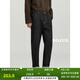 伯爵卓爾高級感水洗牛仔褲男休閑23秋冬韓版通勤小直筒潮流褲子男 I243418 黑色 31