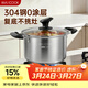 美廚（MAXCOOK）湯鍋 304不銹鋼湯鍋湯煲24cm 加厚復合底 電磁爐通用MCT8220