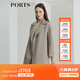 PORTS寶姿女裝 秋冬新品毛呢大衣LL9C114LZF052 駝色 S (4)