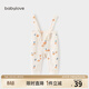 babylove嬰兒背帶褲春秋季長(cháng)褲休閑褲彈力百搭時(shí)尚外出褲舉重褲寶寶褲子 青黃佇立 73 cm