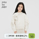 jnby by JNBY江南布衣童裝春秋長(cháng)袖套頭衛衣立體蝴蝶結舒適女童兒童1N8411300 123乳白色 130 cm