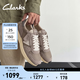 Clarks其樂(lè )Craftwick Lace男士時(shí)髦拼接時(shí)尚休閑運動(dòng)鞋 灰色 261865587 41