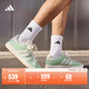 adidas「面包鞋」GRAND COURT BASE 00s板鞋男女阿迪達斯輕運動(dòng)   淺熒光綠/乳白色/樹(shù)脂黃   39