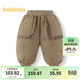 巴拉巴拉兒童羽絨褲女童外穿長(cháng)褲冬季保暖褲時(shí)尚洋氣精致甜美可愛(ài) 咖啡A51212 90