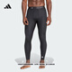 adidas速干簡(jiǎn)約舒適運動(dòng)緊身褲健身服男裝阿迪達斯官方   黑色(推薦選大一碼)   L
