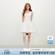范思藍恩腰精裙系列 甜美少女感無(wú)袖花苞吊帶連衣裙女春1030/1302 白色短款 M