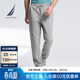 諾帝卡（NAUTICA）【商場(chǎng)同款】男裝春夏新款空氣層柔軟挺闊休閑運動(dòng)長(cháng)褲KO4113 淺麻灰00E S