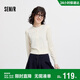 森馬（Semir）[商場(chǎng)同款]針織開(kāi)衫女短款撞色圓領(lǐng)2025秋季羊毛上衣101525106006