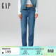 蓋璞女裝秋季款經(jīng)典五袋微彈直筒牛仔褲時(shí)髦長(cháng)褲美版779195