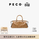 PECO小丑機車(chē)包春夏新款波士頓植鞣油蠟手提單肩休閑斜挎包生日禮物 沙丘色頭層熔巖油蠟牛皮預售15天