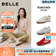 百麗（Belle）星空糖德訓鞋女26夏新款商場(chǎng)舒適薄底阿甘運動(dòng)休閑鞋F4H1DBM6預售 米色 38