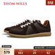 THOM WILLS【舒適軟內里】德訓鞋男足弓支撐經(jīng)典休閑板鞋春季百搭男鞋反絨皮 咖色G745 40 /7碼