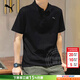 彪馬（PUMA）男士t恤 夏季新款運動(dòng)服休閑半袖寬松通勤上衣透氣短袖polo衫 兩?？踦olo/黑色 L 180/100A 推薦體重140-160斤