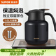 蘇泊爾（SUPOR）保溫壺316L不銹鋼泡茶壺家用熱水瓶大容量燜茶壺保溫水壺悶暖水壺 丹泉藍-1L【有茶倉】燜泡壺