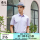 雅戈爾（YOUNGOR）免燙襯衫男夏季新品全棉男士短袖襯衫襯衣易打理 紫色GSDP10171LJA 42