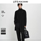 太平鳥(niǎo)男裝【商場(chǎng)同款】保暖羊毛毛呢大衣冬中長(cháng)款外套B1AAF4206 黑色1 L