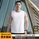 龍牙【2件-100】二代秘纖速干寬肩背心內搭休閑外穿舒適純色吸濕背心 白色 M (175/96A) 高178重140-155斤