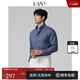 漢尼（HANY）[100棉法蘭絨]襯衫男長(cháng)袖新款牛仔藍休閑加厚保暖尖扣領(lǐng)襯衣春裝 哈爾格牛仔藍 【尖扣領(lǐng)】【修身版】 40