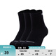 彪馬（PUMA）吸汗透氣籃球跑步運動(dòng)襪短襪男女訓練3雙棉襪襪子 907136 黑色 02 EU:35-38 規格:17-18