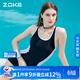 洲克（ZOKE）ZOKE泳衣女連體平角溫泉顯瘦遮肚女士游泳衣 120601403 黑/白色 L