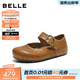 百麗（Belle）半糖吐司勃肯鞋女26春新商場(chǎng)厚底增高休閑瑪麗珍鞋F3H1DAQ6 棕色 36