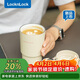 樂(lè )扣樂(lè )扣（LOCK&LOCK）陶瓷覆層保溫保冷咖啡杯男女學(xué)生高顏值隨行便攜水杯子400ML米色