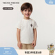 Teenie Weenie  Kids小熊童裝25年款男女寶學(xué)院風(fēng)簡(jiǎn)約純棉T恤打底衫 藝術(shù)家小熊-米白色 110 cm