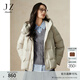玖姿·安娜蔻簡(jiǎn)約通勤休閑經(jīng)典小A版連帽羽絨服女2024冬款 卡其 L