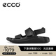 愛(ài)步（ECCO）涼鞋男 復古男士運動(dòng)涼鞋夏天勃肯沙灘休閑鞋男皮涼鞋 科摩500944 黑色50094401001 43