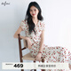 伊芙麗朱珠代言V領(lǐng)高腰線(xiàn)長(cháng)款碎花連衣裙女2025夏季新款氣質(zhì)茶歇裙 米白 S