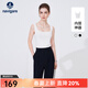 Navigare意大利小帆船針織背心女士?jì)却钸\動(dòng)吊帶衫薄款透氣修身顯瘦打底衫 科技白 XL