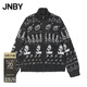 江南布衣（JNBY）【商場(chǎng)同款】25秋新品毛針織衫長(cháng)袖開(kāi)衫冰島紋圖案5P9311070