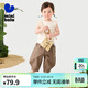 迷你巴拉巴拉短袖套裝男女童親膚透氣褲子分體兩件套夏季新款 奶白10501 90