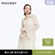 moussy【新復古回潮】 復古森系風(fēng)條紋褶裥雪紡襯衫女010ISS30-8781 011米白色 均碼