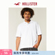 HOLLISTER美式25夏季街頭百搭短袖POLO衫T恤男裝324-5455 白色 S (175/92A)