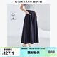 佐丹奴山系裙褲女純棉高腰闊腿褲口袋松緊腰薄款七分褲女05424302
