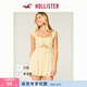 HOLLISTER25夏季甜美歐若風(fēng)鏤空小飛袖連衣裙裙褲女裝359-5034 奶油黃 S (165/88A)標準版