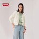 李維斯Levi's女士美式簡約通勤短款純色休閑寬松小開領針織衫毛衣