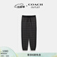 蔻馳（COACH）奧萊男士男裝經(jīng)典標志運動(dòng)褲褲通勤跑步 木炭灰色 經(jīng)典標識 M